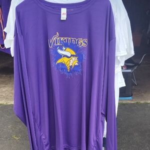 Purple Vikings Long Sleeve Shirt